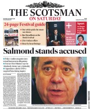 The Scotsman (UK) Newspaper Front Page for 25 August 2018
