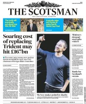 The Scotsman (UK) Newspaper Front Page for 26 October 2015