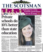 The Scotsman Newspaper Front Page (UK) for 26 December 2013