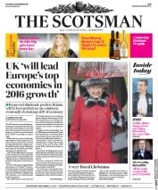 The Scotsman (UK) Newspaper Front Page for 26 December 2015