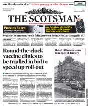 The Scotsman (UK) Newspaper Front Page for 26 January 2021