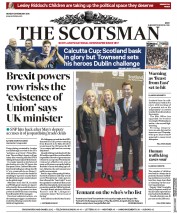 The Scotsman (UK) Newspaper Front Page for 26 February 2018