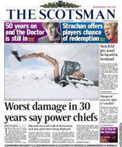 The Scotsman (UK) Newspaper Front Page for 26 March 2013
