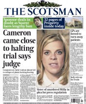 The Scotsman (UK) Newspaper Front Page for 26 June 2014