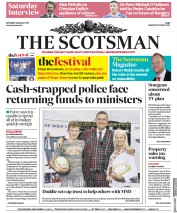 The Scotsman (UK) Newspaper Front Page for 26 August 2017