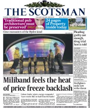 The Scotsman Newspaper Front Page (UK) for 26 September 2013
