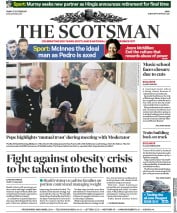 The Scotsman (UK) Newspaper Front Page for 27 October 2017