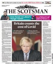 The Scotsman (UK) Newspaper Front Page for 27 January 2021