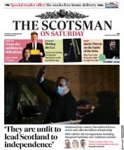 The Scotsman (UK) Newspaper Front Page for 27 February 2021