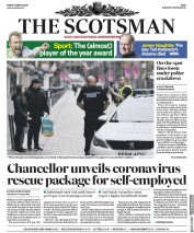 The Scotsman (UK) Newspaper Front Page for 27 March 2020