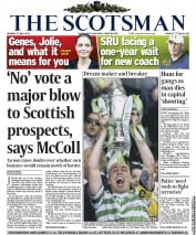 The Scotsman (UK) Newspaper Front Page for 27 May 2013