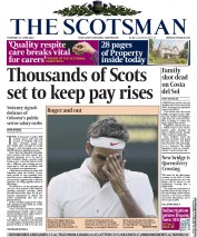The Scotsman (UK) Newspaper Front Page for 27 June 2013