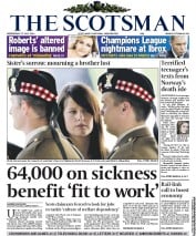 The Scotsman Newspaper Front Page (UK) for 27 July 2011