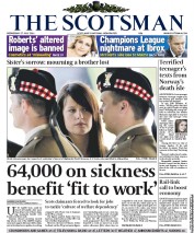 The Scotsman Newspaper Front Page (UK) for 27 July 2011