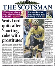 The Scotsman Newspaper Front Page (UK) for 27 July 2015