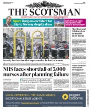 The Scotsman (UK) Newspaper Front Page for 27 July 2017