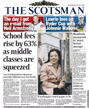 The Scotsman (UK) Newspaper Front Page for 27 August 2012