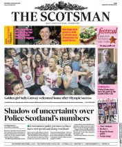 The Scotsman (UK) Newspaper Front Page for 27 August 2016