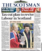 The Scotsman Newspaper Front Page (UK) for 27 September 2011