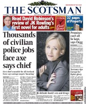 The Scotsman (UK) Newspaper Front Page for 27 September 2012