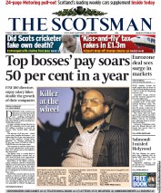 The Scotsman Newspaper Front Page (UK) for 28 October 2011