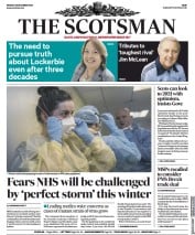 The Scotsman (UK) Newspaper Front Page for 28 December 2020