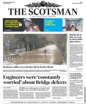 The Scotsman (UK) Newspaper Front Page for 28 January 2016