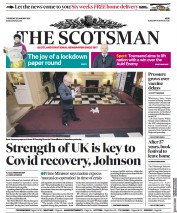 The Scotsman (UK) Newspaper Front Page for 28 January 2021