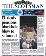The Scotsman (UK) Newspaper Front Page for 28 March 2014