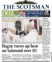 The Scotsman (UK) Newspaper Front Page for 28 April 2014