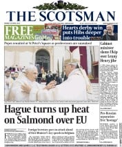 The Scotsman Newspaper Front Page (UK) for 28 April 2014