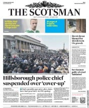 The Scotsman (UK) Newspaper Front Page for 28 April 2016