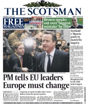 The Scotsman (UK) Newspaper Front Page for 28 May 2014
