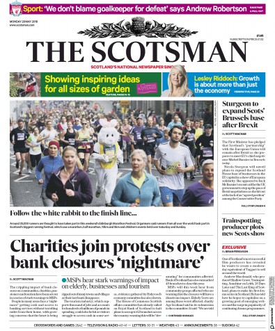 The Scotsman Newspaper Front Page (UK) for 28 May 2018