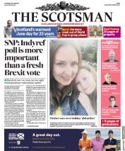 The Scotsman (UK) Newspaper Front Page for 28 June 2018