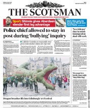The Scotsman (UK) Newspaper Front Page for 28 July 2017