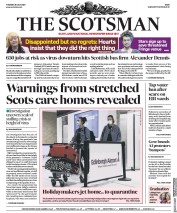 The Scotsman (UK) Newspaper Front Page for 28 July 2020