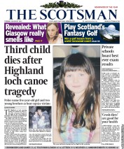 The Scotsman (UK) Newspaper Front Page for 28 August 2012