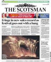 The Scotsman (UK) Newspaper Front Page for 28 August 2018