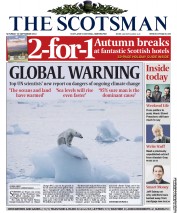 The Scotsman Newspaper Front Page (UK) for 28 September 2013