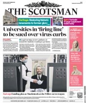 The Scotsman (UK) Newspaper Front Page for 28 September 2020