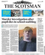 The Scotsman (UK) Newspaper Front Page for 29 October 2015