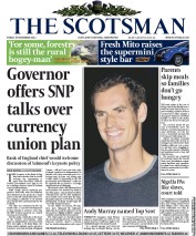 The Scotsman (UK) Newspaper Front Page for 29 November 2013