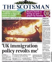 The Scotsman Newspaper Front Page (UK) for 29 January 2014