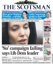 The Scotsman Newspaper Front Page (UK) for 29 March 2014