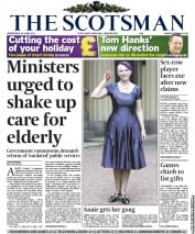 The Scotsman (UK) Newspaper Front Page for 29 June 2011