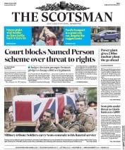 The Scotsman (UK) Newspaper Front Page for 29 July 2016