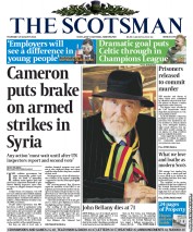 The Scotsman (UK) Newspaper Front Page for 29 August 2013