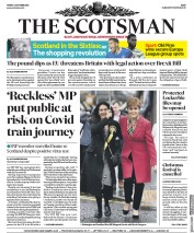 The Scotsman (UK) Newspaper Front Page for 2 October 2020