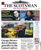 The Scotsman (UK) Newspaper Front Page for 2 November 2019